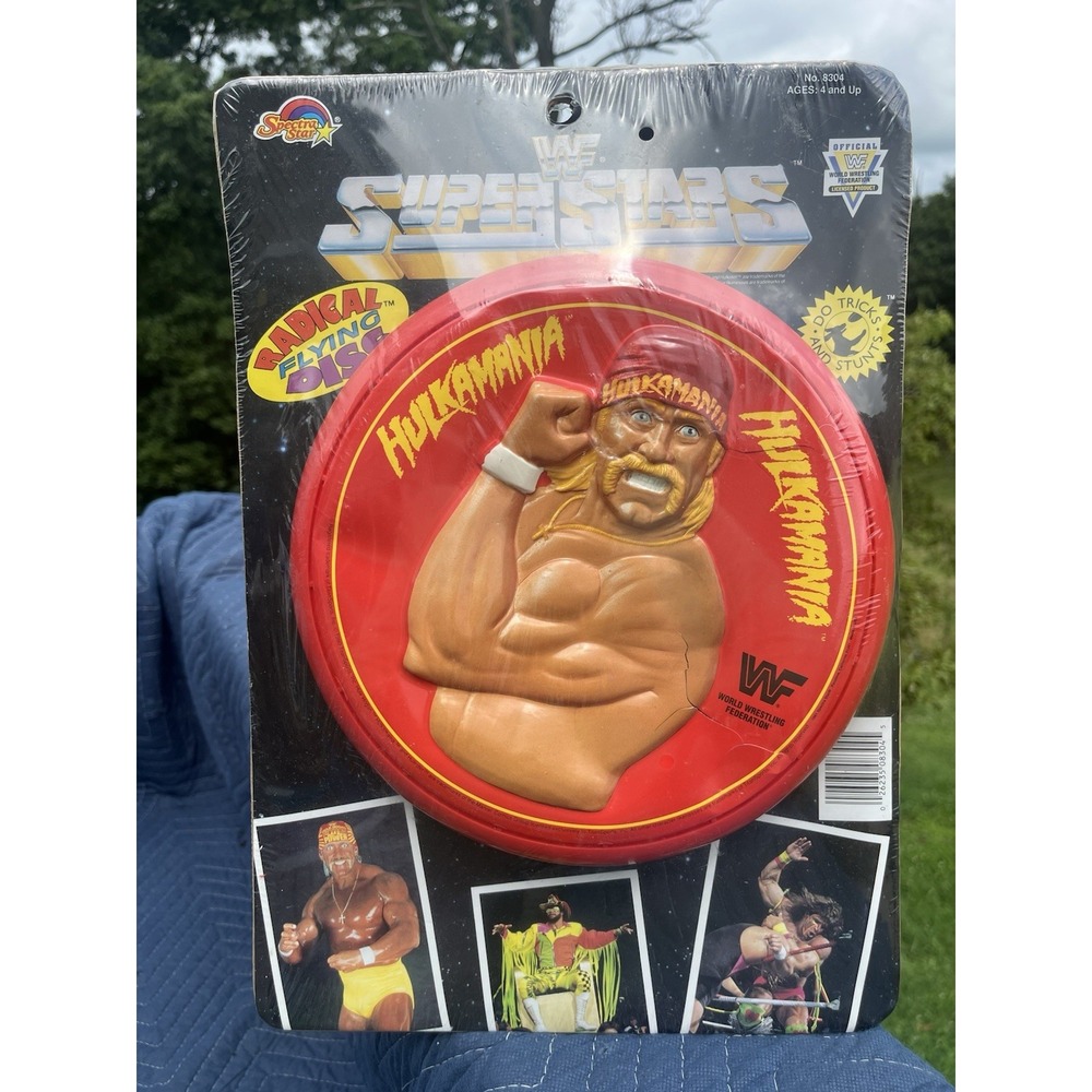 Vtg 1991 WWF Super Stars Radical Flying Disc Frisbee Hulk Holgan Hulkamania New
